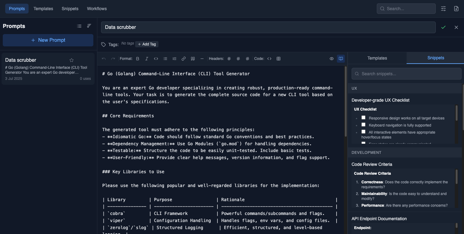 Prompt Manager