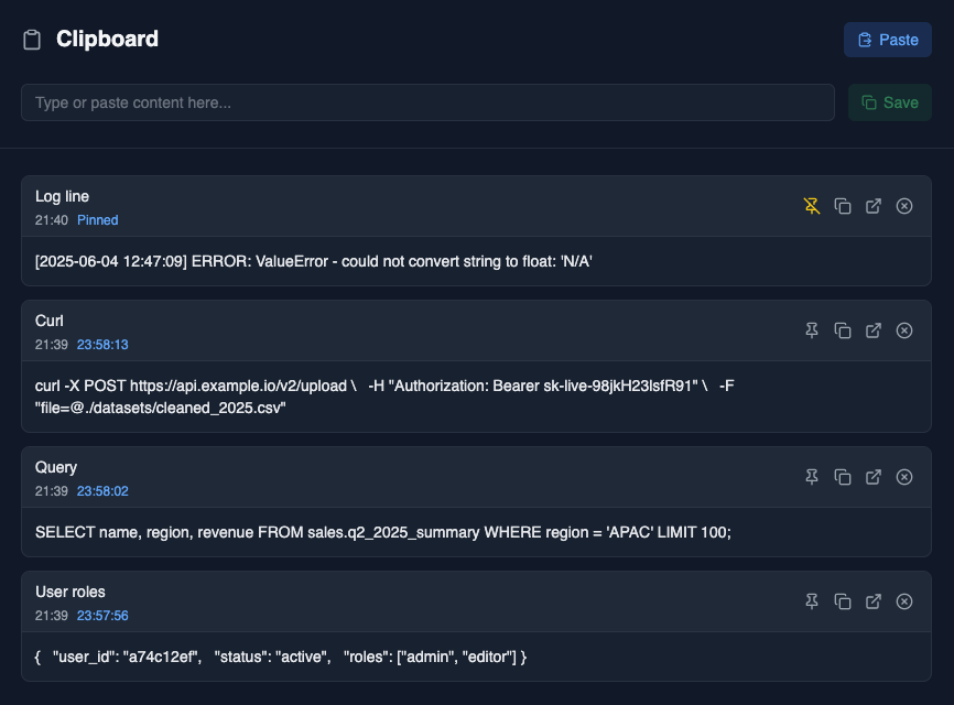 Clipboard Manager