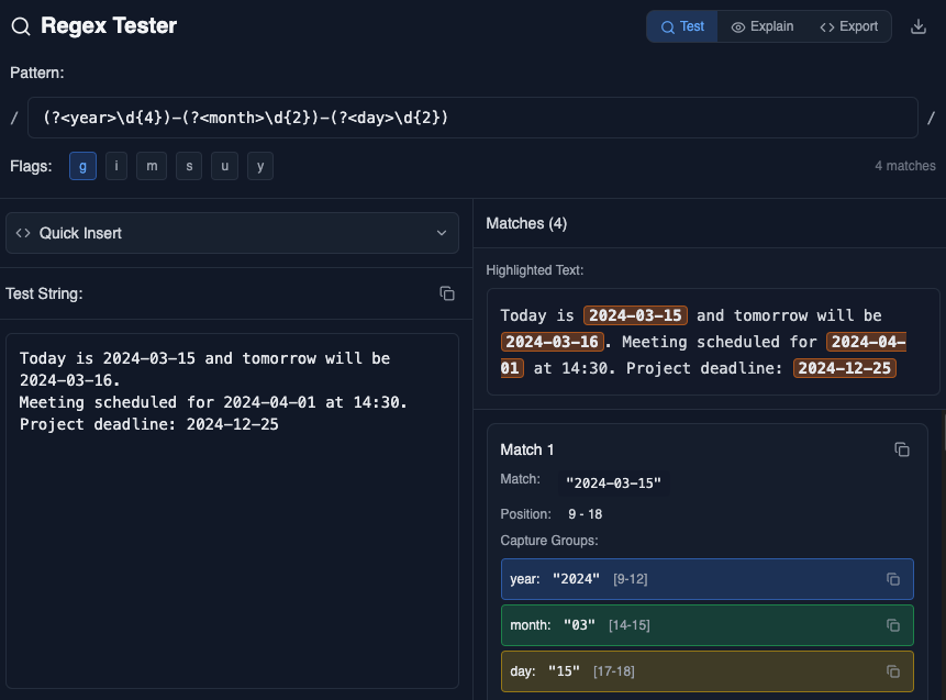 Regex Tester